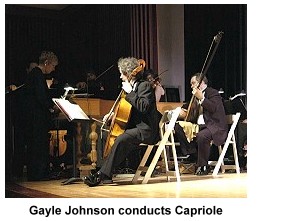 Gayle Johnson conducts Capriole